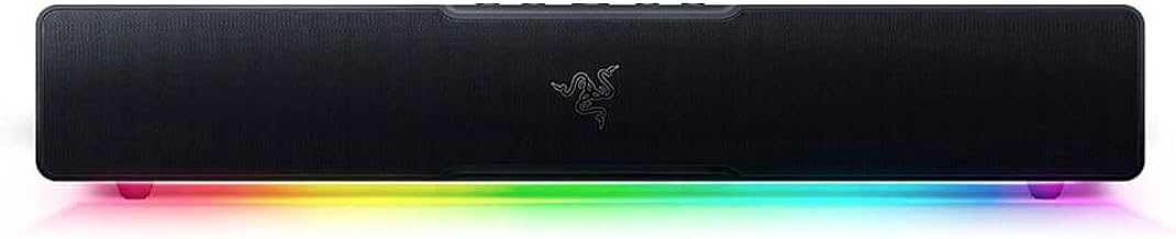 Leviathan V2 X PC Soundbar with Full-Range Drivers - Compact Design - Chroma RGB - USB Type C Power and Audio Delivery - Bluetooth 5.0 - for PC, Laptop, Smartphones, Tablets & Nintendo Switch
