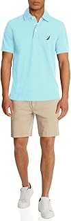 Men's Short Sleeve Solid Stretch Cotton Pique Polo Shirt
