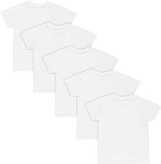 Undershirt, EcoSmart White T Boys, Short Sleeve Shirts, 5 or 10-Pack