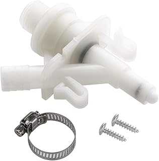 Upgraded RV Water Valve Replacement Kit for Pedal-Flush Toilets - Compatible with Sealand Dometic 300, 301, 310, 311, 320, 321 (385311641) - Hardware Included - 2024 Model