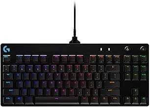 PRO Mechanical Gaming Keyboard, Ultra Portable Tenkeyless Design, Detachable Micro USB Cable, 16.8 Million Color LIGHTSYNC RGB Backlit Keys