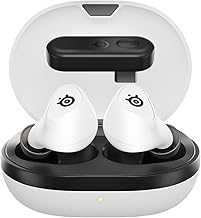 SteelSeries Arctis GameBuds for PlayStation/PC/Switch/Mobile — Quick-Switch 2.4GHz + Bluetooth 5.3 — Active Noise Cancelling — 100+ Game Audio Presets — 40H Battery with Qi Charging Case - White