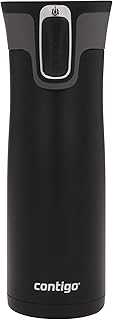 West Loop 2.0 Stainless Steel Travel Mug with Leak-Proof Lid, Vacuum-Insulated Mug for Coffee and Tea, Matte Black, 20 oz (591 mL)