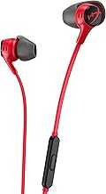 Cloud Earbuds II – 14mm Drivers, Four Eartips, Hard-Shell Carrying Case, Low-Profile 90° Plug, 3.5mm Plug, Built-in Microphone, Multi-Function Button, PC, Mobile, Nintendo Switch – Red