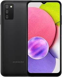 Samsung Galaxy A03s Cell Phone, AT&T GSM Unlocked Android Smartphone, 32GB, Long Lasting Battery, Expandable Storage, 3 Camera Lenses, Infinite Display - Black (Renewed)