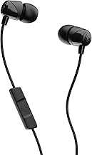 Jib Wired Earbuds with 3.5mm Plug, Noise Isolating Fit, Built-In Microphone Call and Track Control, Convenient for Travel - Black