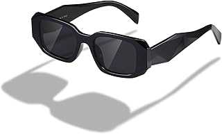 Rectangle Sunglasses for Women Men Trendy Retro Trendy Sun Glasses 90’s Vintage Square Frame K1307