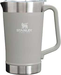 Stay-Chill Pitcher 64 oz | Cold Water, Beer, and Drink Pitcher with Lid | Large Capacity Durable Beverage Container with Handle | Insulated Stainless Steel | BPA-Free