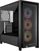 4000D RS ARGB Frame Modular Mid-Tower ATX PC Case – High Airflow, 3X Pre-Installed RS ARGB Fans, InfiniRail™ Fan Mounting System, ASUS BTF, MSI Project Zero, Gigabyte Project Stealth – Black