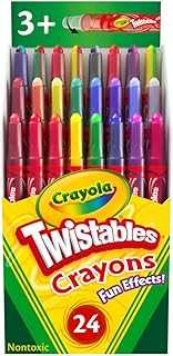 Twistables Crayons (24ct), Special Effects Crayons for Kids, No Sharpening Coloring Supplies, Less Mess, Gifts for Kids