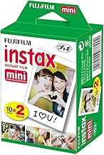 Instax Mini Film 20 Prints for Fuji 8 50s 25 7s 90 300, Full Color, Twin Pack