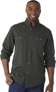Men's Riggs Workwear Logger Twill Long Sleeve Work Shirt