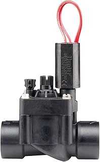 Hunter PGV 1" Electric Sprinkler Valve – 24V AC, Flow Control, Female Threaded, Heavy-Duty Diaphragm, 150 PSI, Inline Irrigation Valve for Lawn, Garden, or Commercial Use