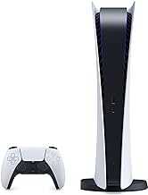 PS5 PlayStation 5 Digital Edition Gaming Console + Wireless Controller - 16GB GDDR6 RAM, 825GB SSD, 120Hz 8K Output, White