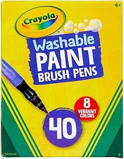 No-Drip Paint Brush Pens, Assorted Colors Set, 40 Count, Creative Gift for Kids and Teens