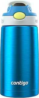 Autospout Water Bottle with Straw 13 oz Blue Poppy/Glacier