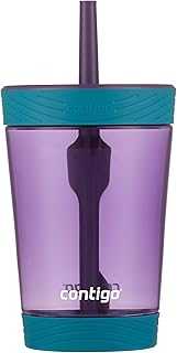 Kids Spill-Proof 14oz Tumbler with Straw and BPA Free Plastic Eggplant
