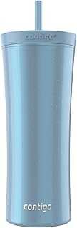 AUTOCLOSE Shake & Go 20oz Tumbler, Shaker Bottle for Protein Mixes, Blender Bottle, Glacier
