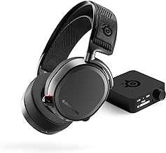 SteelSeries Arctis Pro Wireless Gaming Headset - High Fidelity 2.4 GHz Wireless - Mixable Bluetooth - Non-Stop Dual Battery - OLED Base Station - AI Noise Canceling Mic - PC, PS5, PS4, Mobile - Black