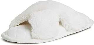 Women's Jessica Furry Cross Band Slide Slipper