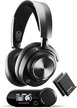 Arctis Nova Pro Wireless Multi-System Gaming Headset - Premium Hi-Fi Drivers - Active Noise Cancellation - Infinity Power System - Stealth Retractable Mic - PC, PS5/PS4, Switch, Mobile