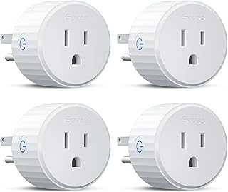 Smart Plug, WiFi Plugs Work with Alexa & Google Assistant, Smart Outlet with Timer & Group Controller, WiFi Outlet for Home, No Hub Required, ETL & FCC Certified, 2.4G WiFi Only, 4 Pack
