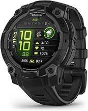 Instinct® 3 45mm, AMOLED Display, Rugged Outdoor GPS Smartwatch, Metal-Reinforced Bezel, Built-in Flashlight, Up to 18 Days of Battery Life, Black