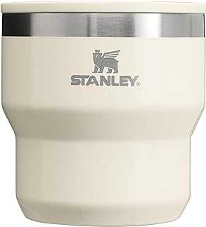 Stay-Hot Stacking Camp Cup 10 oz | Press In Drink Through Lid | Cup for Coffee, Tea and Drinks | Insulated Stainless Steel Coffee Mug | BPA-Free