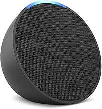 Like-New Amazon Echo Pop (newest model), Our smallest Alexa speaker, Fits in any room, Charcoal