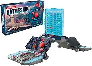 Gaming Electronic Battleship Reloaded Board Game, Naval Combat Strategy Game with Sounds, Lights, Special Attacks, Ages 8 and Up, 1-2 Players