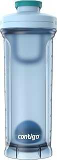 Shake & Go Water Bottle, Protein Shaker Bottle, Smoothie Cup, 28 oz, Glacier/Juniper