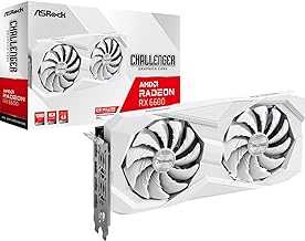 AMD Radeon RX 6600 Challenger White 8GB GDDR6 Graphics Card 0dB Silent Cooling 128-bit 7680 x 4320 DisplayPort HDMI 14 Gbps Dual Fan 7nm