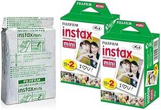Instax Mini Instant Camera Film for Mini Instant Cameras - Capture Memories Anytime, Anywhere with Sunshine Photo Microfiber Cleaning Cloth... (5 Pack (Total 50 Shoots))