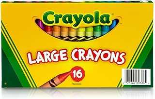 Large Crayons, Classic Colors, 16 Count