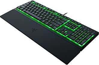 Ornata V3 X Gaming Keyboard: Low Profile Keys - Silent Membrane Switches - Spill Resistant - Chroma RGB Lighting - Ergonomic Wrist Rest Snap Tap