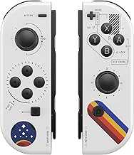 Enadvd Controller for Nintendo Switch Controller, Support Motion Control/Wake-up/Dual Vibration Switch Wireless Controllers Compatible with Switch/Lite/OLED (WHITE)