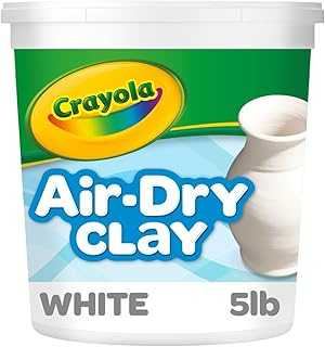 Air Dry Clay (5lbs), Natural White Modeling Clay for Kids, Sculpting Material, Bulk Craft Supplies for School Classrooms