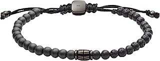 Men's Stainless Steel and Genuine Leather and/or Beaded Bracelet for Men