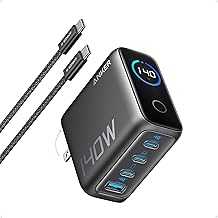 Laptop Charger, 140W MAX USB C Charger, 4-Port Multi-Device Fast Charging, Advanced GaN Power Adapter, Intuitive Touch Controls, for MacBook, iPhone 16 Series, Samsung Galaxy, Pixel, and More