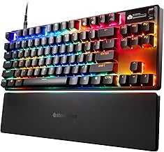 Apex Pro TKL Gen 3 OmniPoint 3.0 HyperMagnetic Switches — Adjustable Actuation — Rapid Trigger — Game-Ready Presets — Protection Mode — Rapid Tap/SOCD — OLED — RGB — PBT Keycaps — USB-C