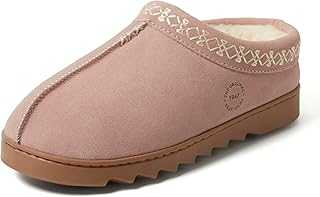 Women's Suede Indoor Outdoor Slip on Memory Foam House Doreen Clog Slippers