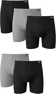 Men's Underwear Boxer Briefs Pack, Cotton ComfortSoft Boxer Brief for Men, Moisture-Wicking Breathable, Multipack