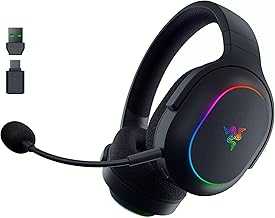 Barracuda X Chroma Wireless Gaming Headset: 2.4GHz Wireless & Bluetooth - Lightweight - Chroma RGB - 40mm Drivers - Cardioid Mic - 70 Hr Battery - for PC, Mac, PS5, Switch, Smartphone - Black
