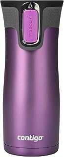West Loop Stainless Steel Vacuum-Insulated Travel Mug with Spill-Proof Lid, Keeps Drinks Hot up to 5 Hours and Cold up to 12 Hours, 16oz Bright Lavender