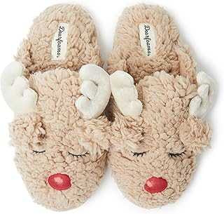 unisex-child Matching Family Holiday Christmas Reindeer & Turkey Scuff