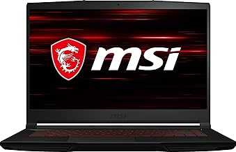 GF63 Thin Gaming Laptop, 15.6" FHD 144Hz, Intel i5-11400H, RTX 3050, 16GB RAM, 512GB NVMe SSD, Windows 11, Aluminum Black
