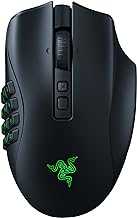 Naga V2 Pro Wireless MMO Gaming Mouse: 19+1 Programmable Buttons w/Swappable Side Plates - HyperScroll Pro Wheel - Focus Pro 30K Optical Sensor - Optical Mouse Switches Gen-3-300 Hr Battery