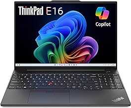 Lenovo ThinkPad E16 Business Laptop (16" FHD+ Display, AMD Ryzen 5 7530U(> Intel i7-1165G7), 16GB RAM, 512GB SSD) Fingerprint, Backlit, 1080p Webcam, WiFi 6, Ethernet, Win 11 Pro w/ Copilot, Black