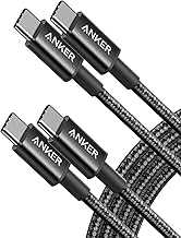 USB C to USB C Cable, Type C 60W Fast Charging Cable (6FT, 2Pack) for iPhone 16 Series, iPad mini 6 and More (Black)