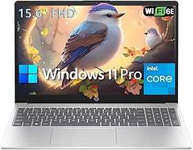 15 15.6" FHD Laptop Computer Student and Business, Intel Quad-Core Processor (Beat i3-1115G4), 32GB DDR4 RAM, 1TB PCIe SSD, WiFi 6E, Bluetooth 5.3, HDMI, Type-C, Silver, Windows 11 Pro, Wendbo